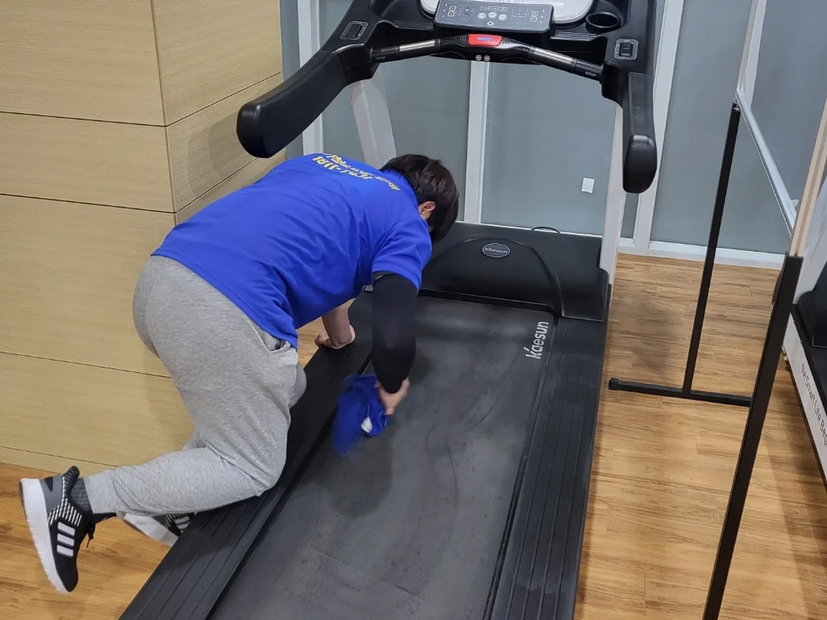 장수군 산서면 피트니스 라커 검사실 위생청소 사례 - 행진크린